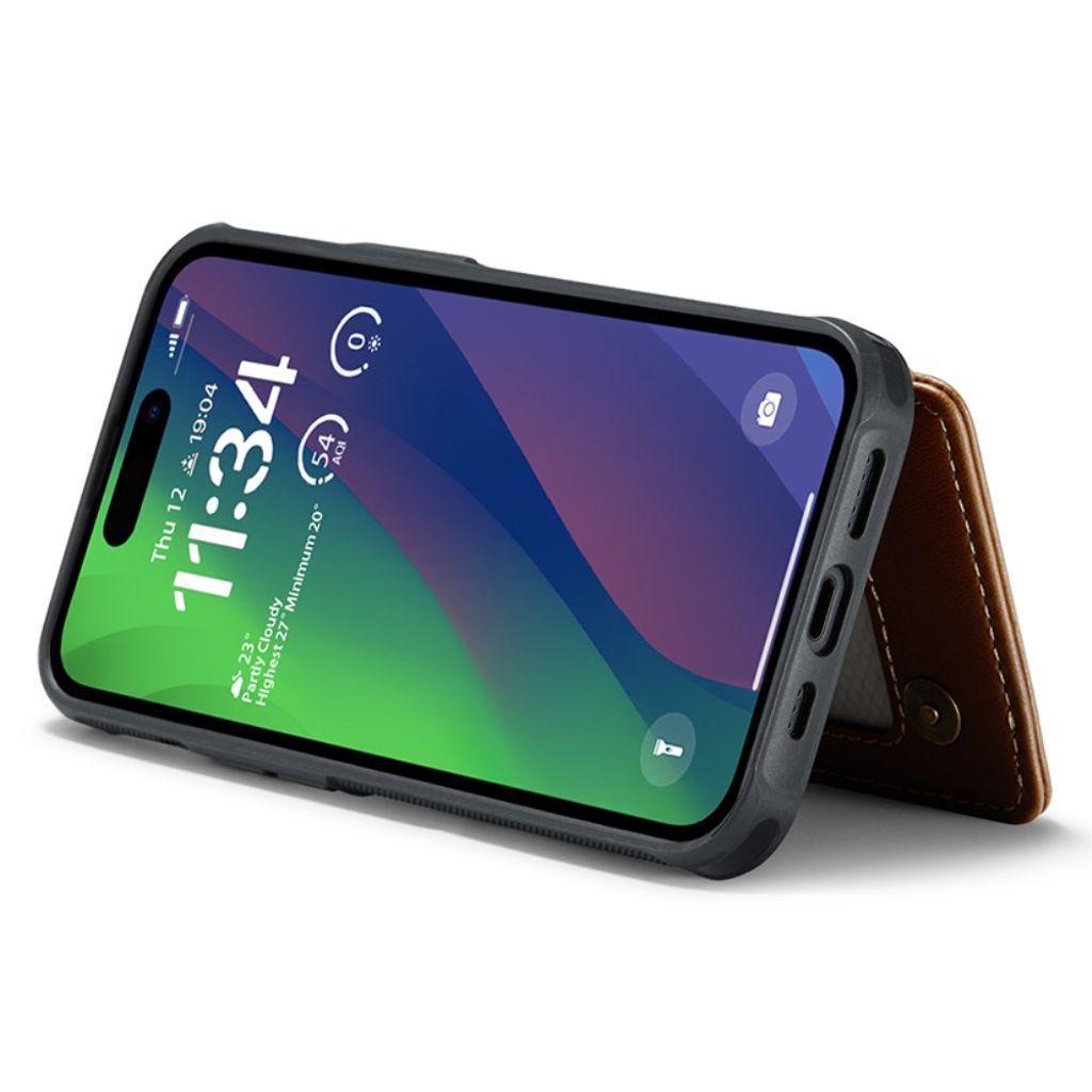 CASEME iPhone 15 Wallet Case RFID Blocking – Red