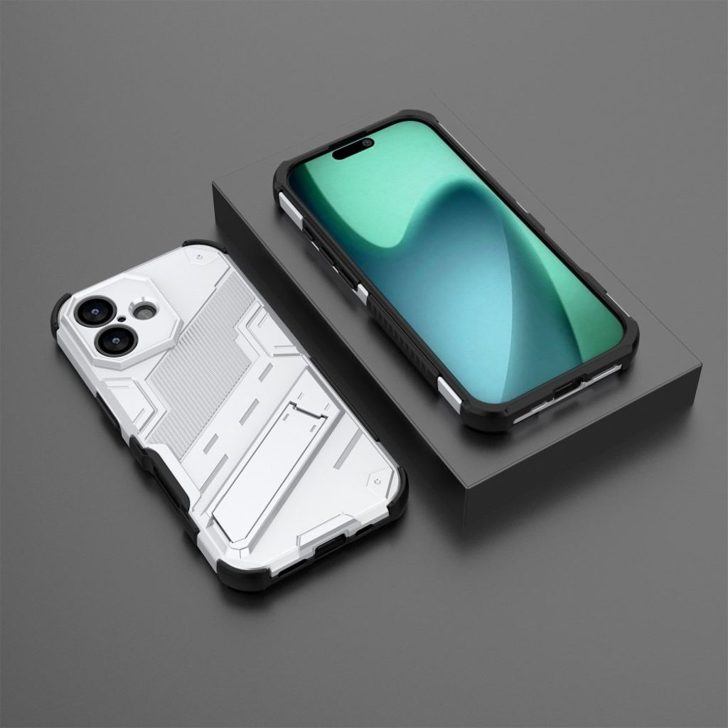 iPhone 17 Cover med Stativ - Hvid