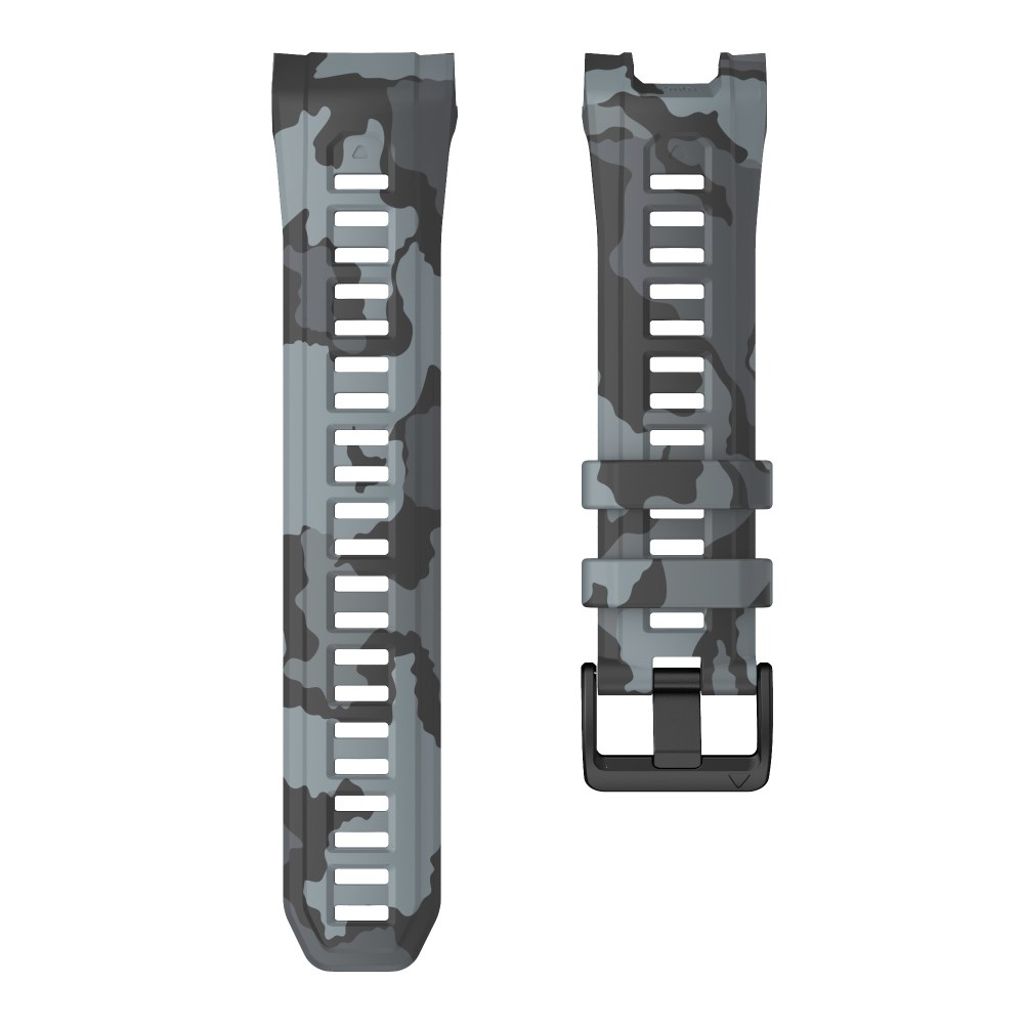 Garmin Instinct 3 45mm Watch Strap with Camouflage print  - Black, Grey