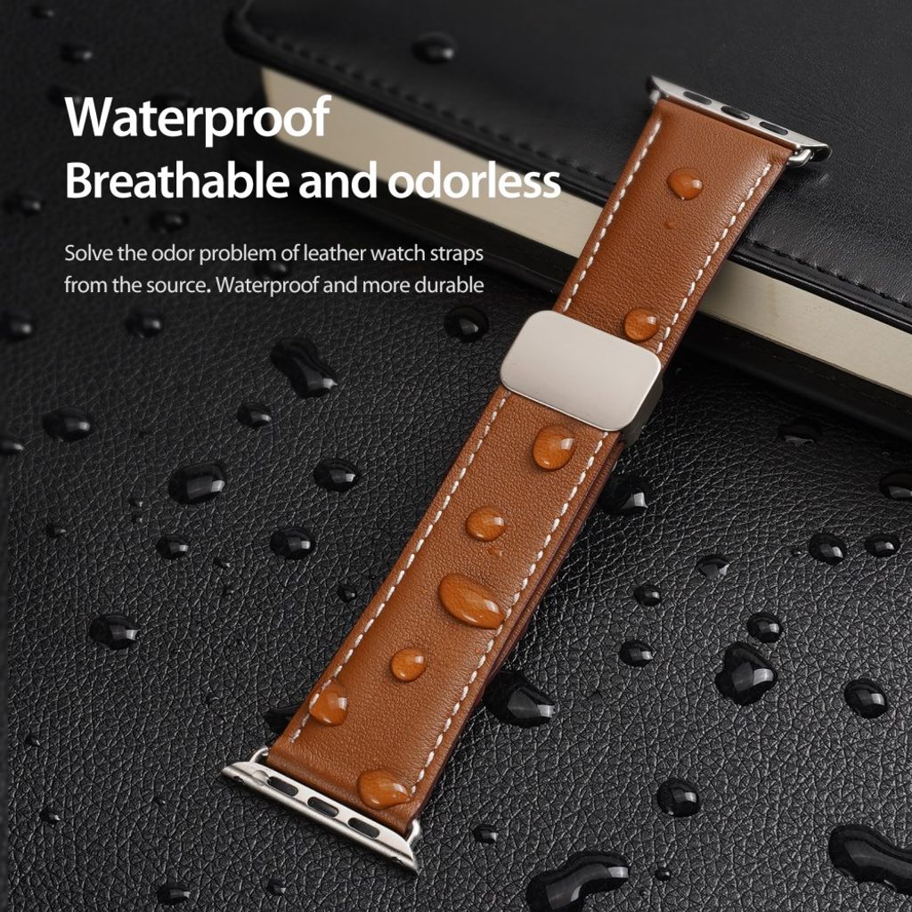 DUX DUCIS YA Series Apple Watch 38/40/41/42mm Urrem i ægte læder - Brun