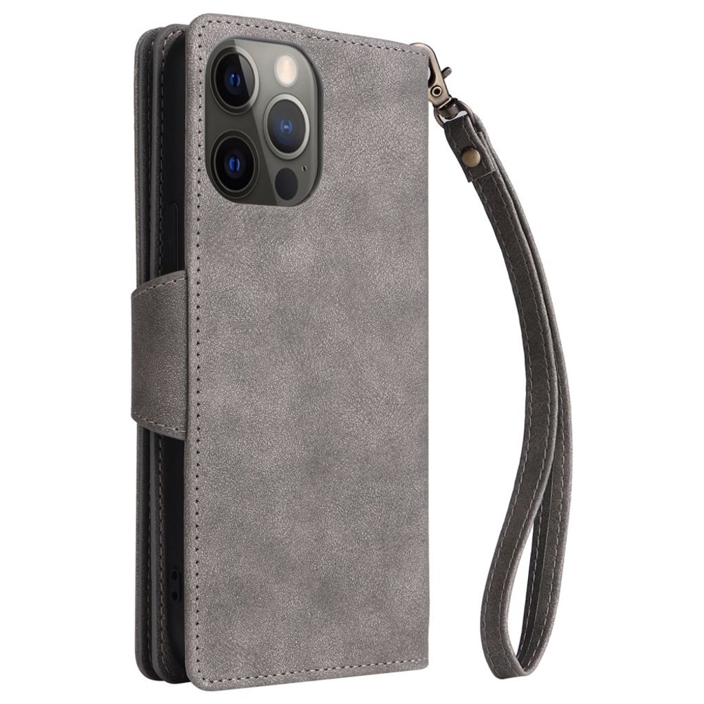 iPhone 12 Pro Max Etui med Stativ - Grå