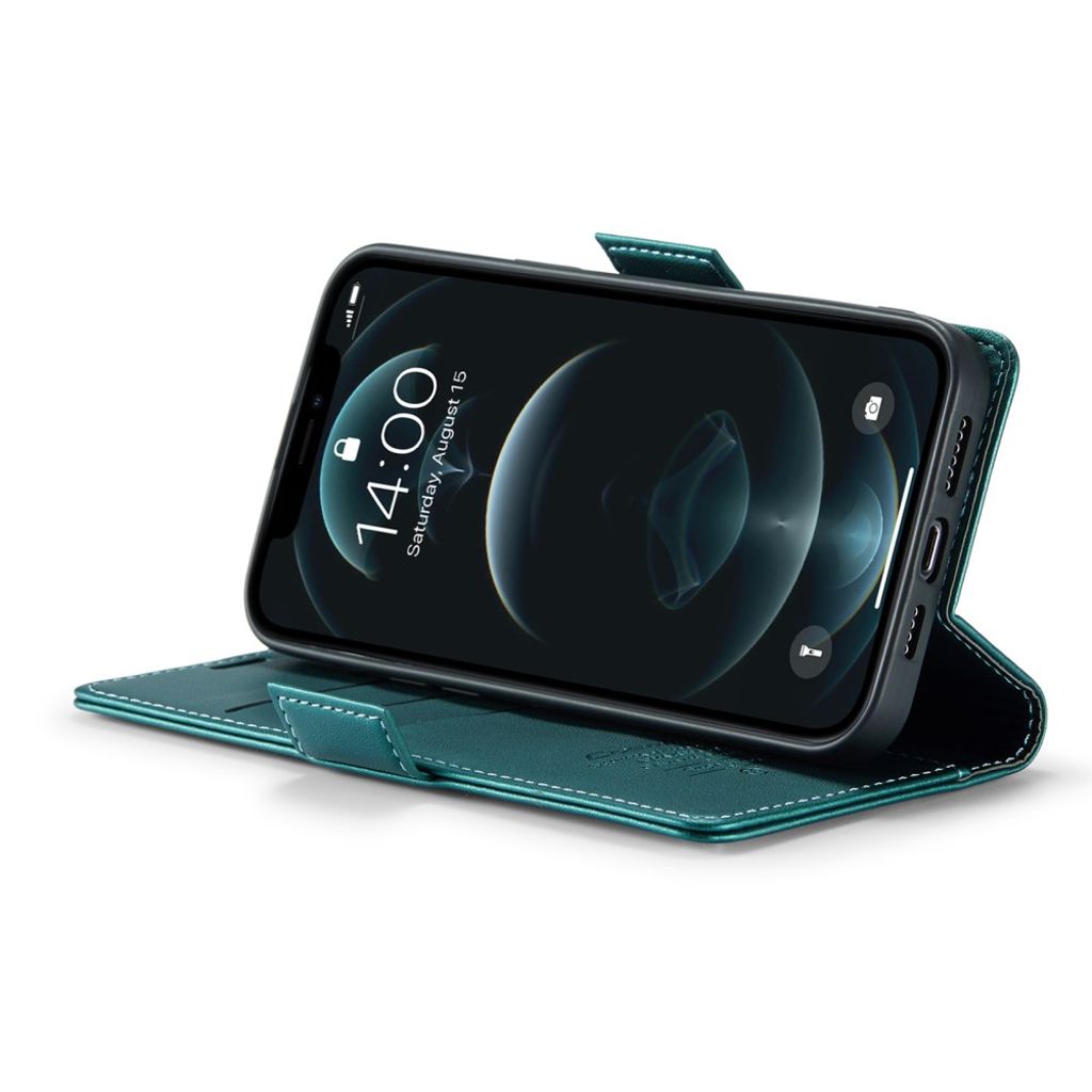 CASEME iPhone 12 Pro Max Kotelo Korttipaikka - Vihreä