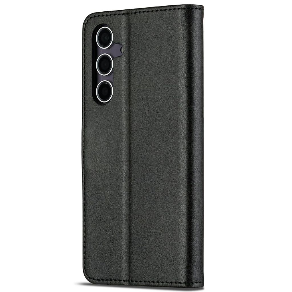 LC.IMEEKE Samsung Galaxy S25 Lommeboketui PU-lær Stativ - Svart