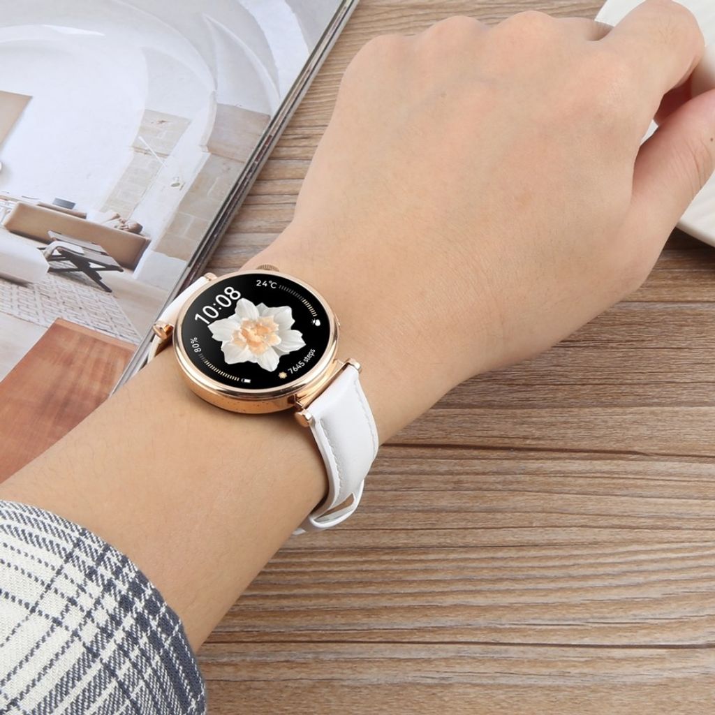 Garmin Lily 2 Active/Lily 2 Klockarmband Äkta läder – Brun