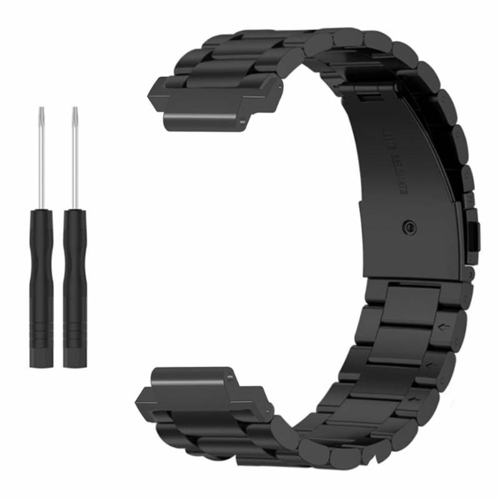 Garmin Forerunner 220/230/235/735X/620/630 Klokkereim i Metall – Svart