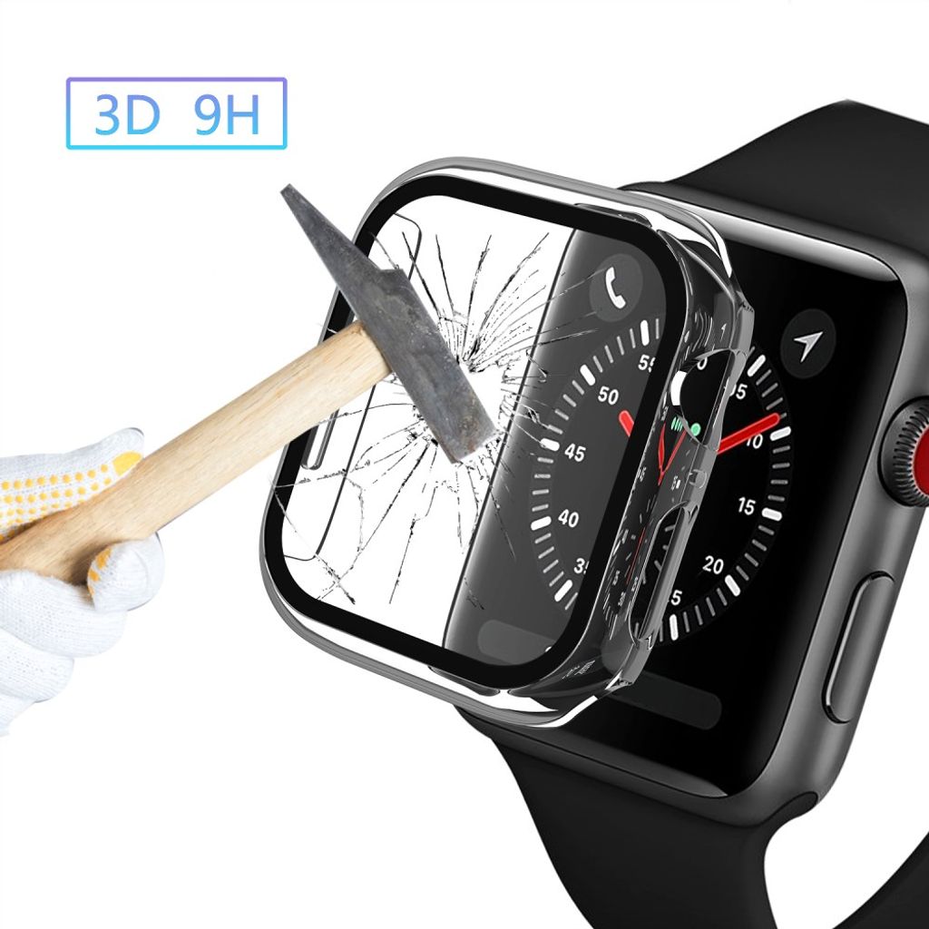 Apple Watch SE/SE (2022)/Serie 6/5/4 Cover med Skærmbeskyttelse – Gennemsigtig