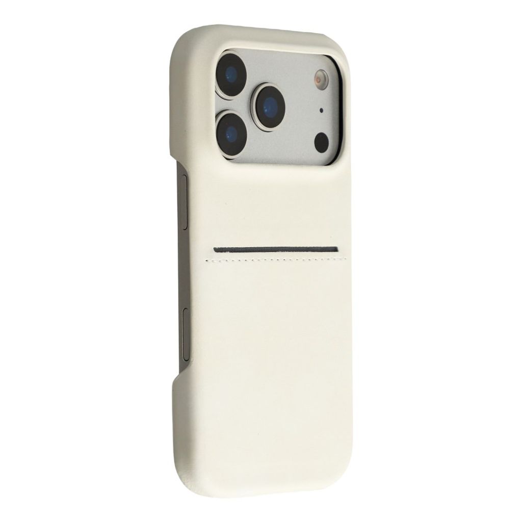 iPhone 18 Pro Max/17 Pro Max-deksel med kortspor – hvitt