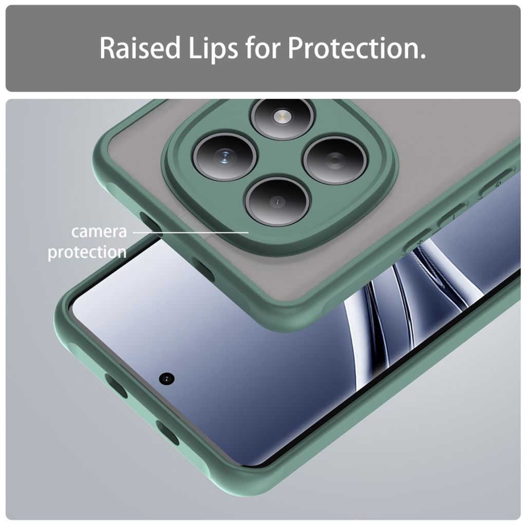 Xiaomi Poco M8 5G/Redmi Note 15 5G/15 4G Deksel Støtsikkert - Grønn