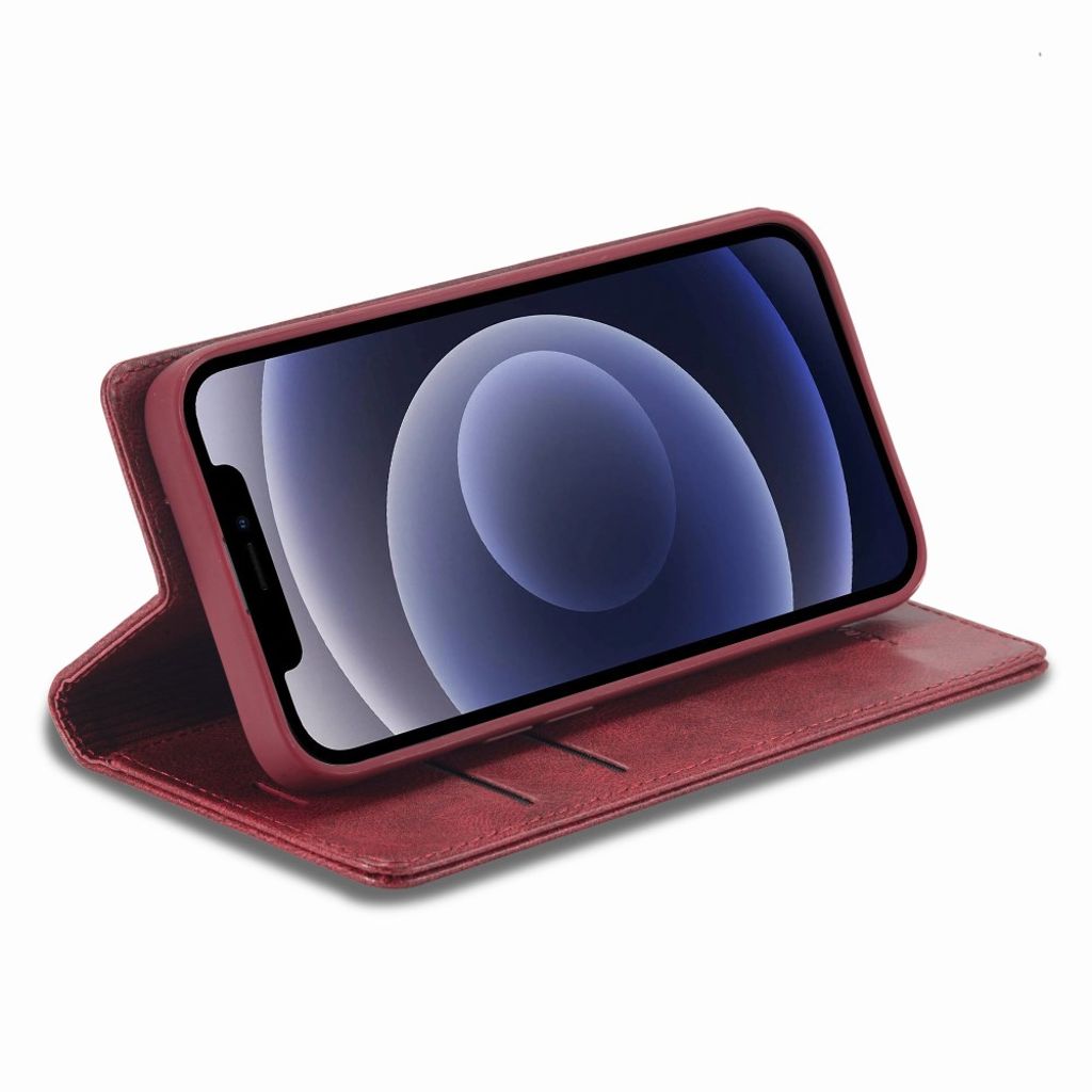 LC.IMEEKE iPhone 12 Mini Wallet Cover - Red