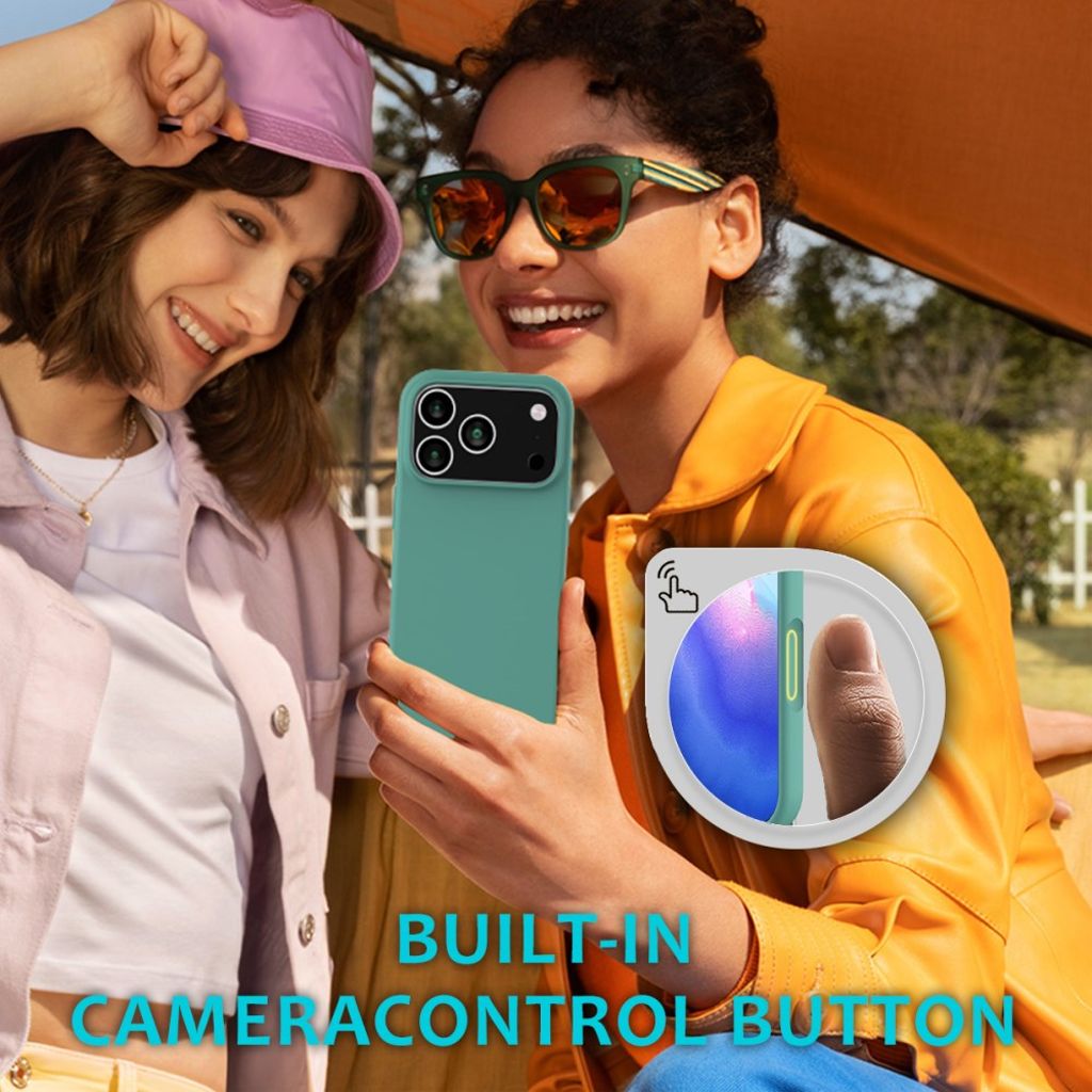 iPhone 17 Pro Max silicone phone case - turquoise