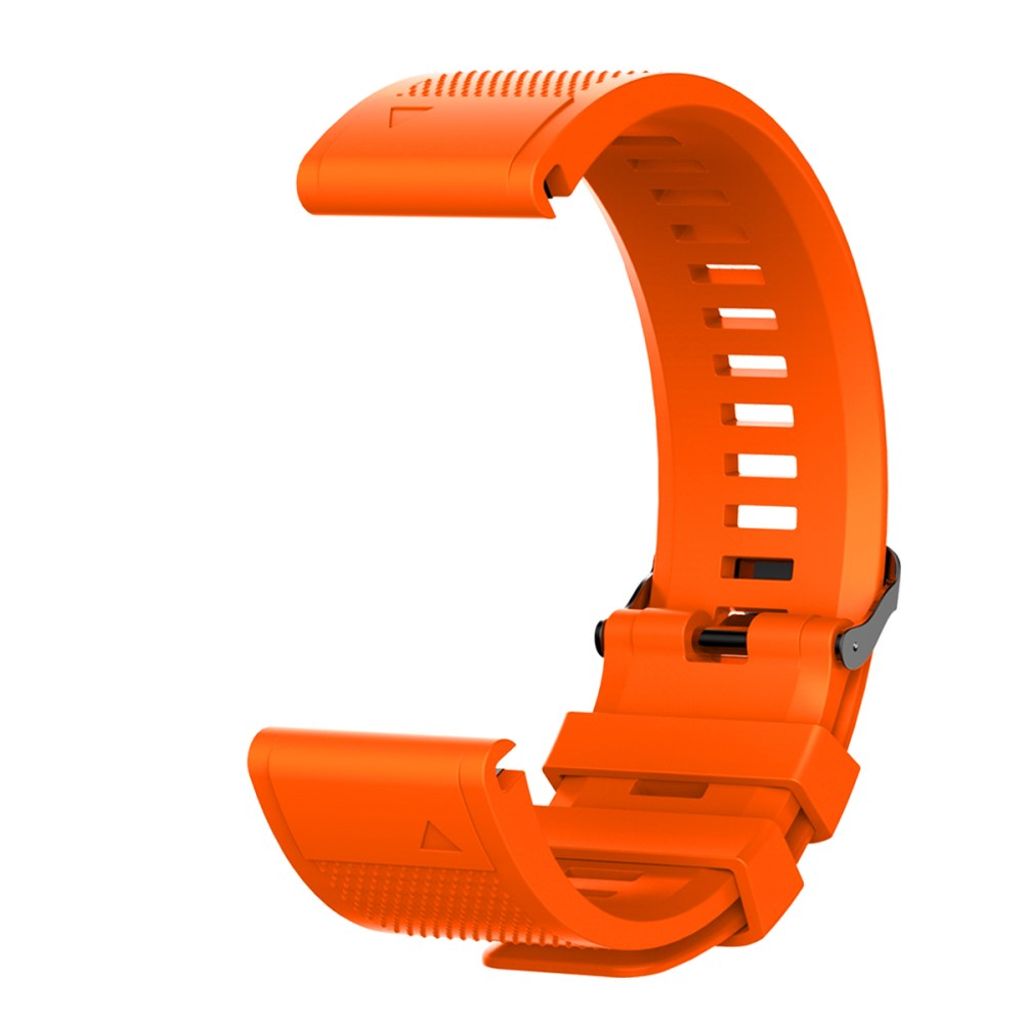Garmin Fenix 5X/5X Plus/3/3 HR Urrem med Sort Spænde - Orange