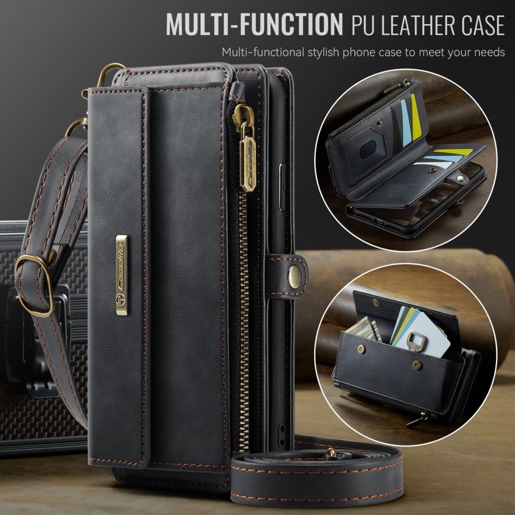 CASEME iPhone 6 Plus / 7 Plus / 8 Plus Kotelo - Musta