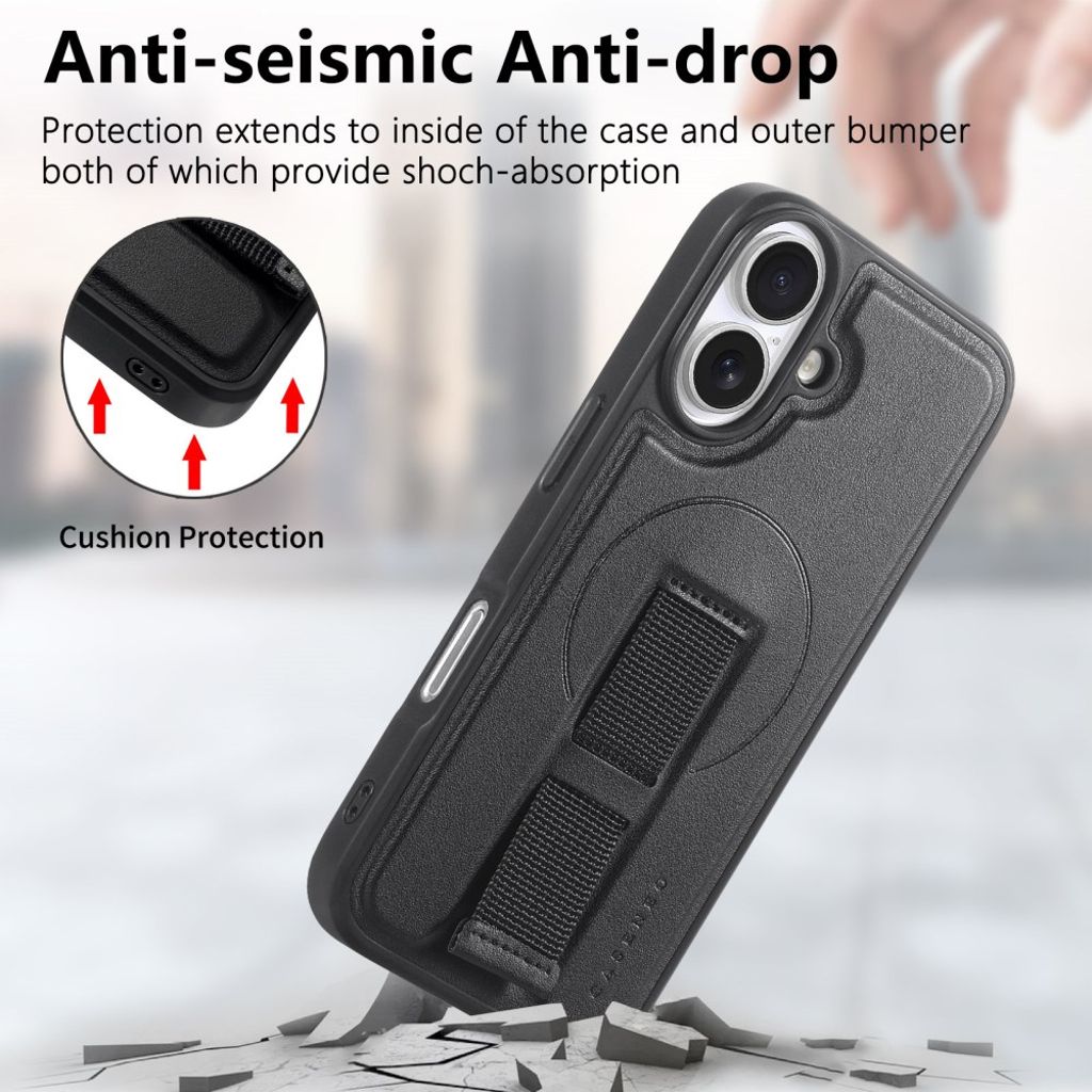 CASENEO iPhone 16 Plus Case with MagSafe - Black