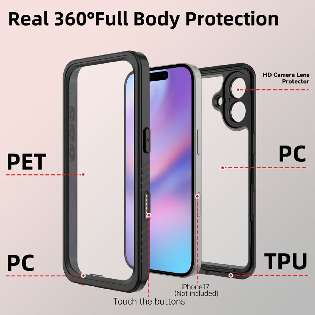 Redpepper iPhone 17 case - black