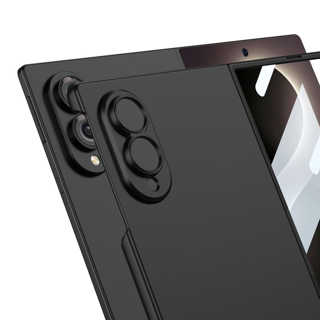 GKK Samsung Galaxy Z Fold8 Deksel med Herdet Glassbeskytter - Titan Grå