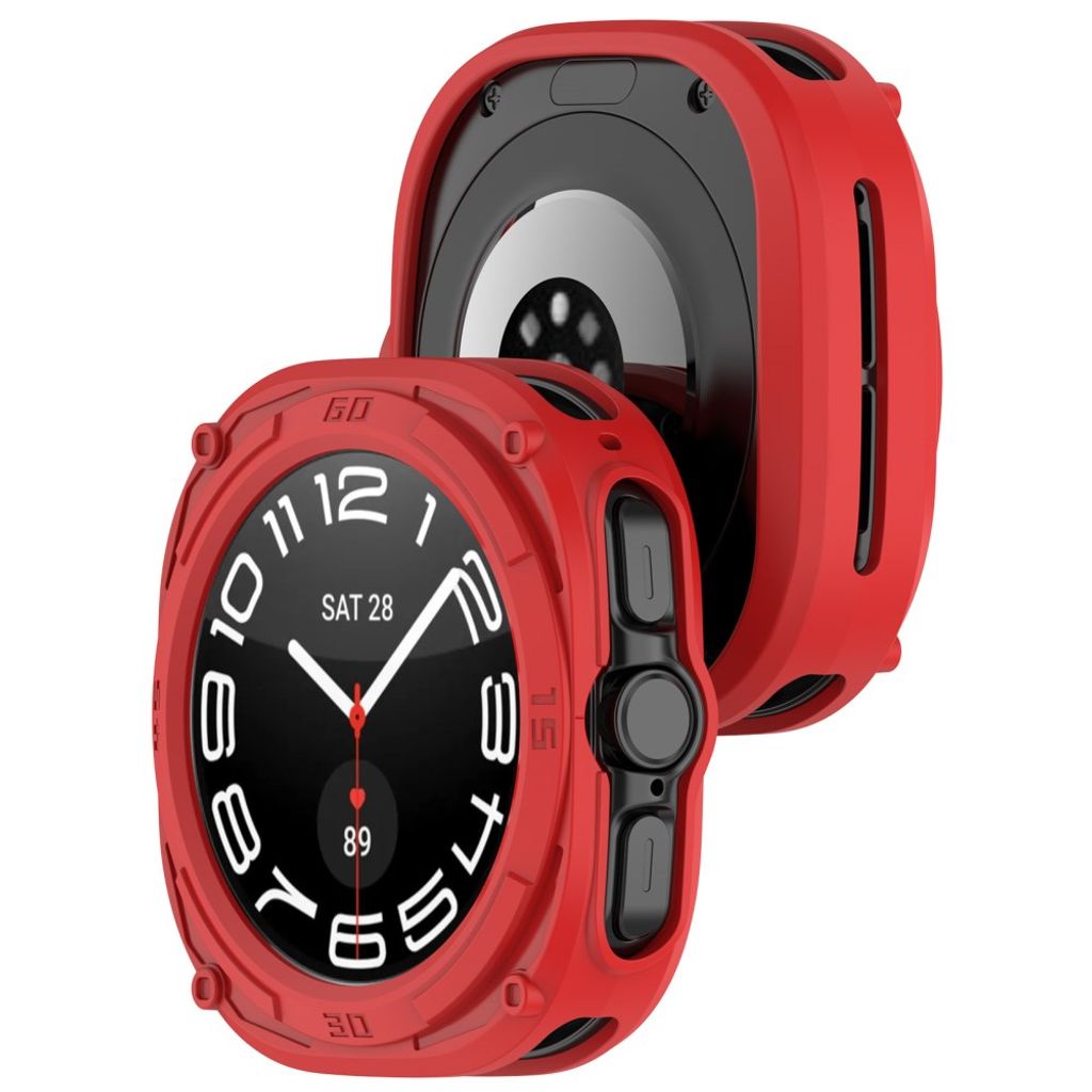 Samsung Galaxy Watch Ultra2 47mm Armor Mecha Støtsikkert Deksel - Rød
