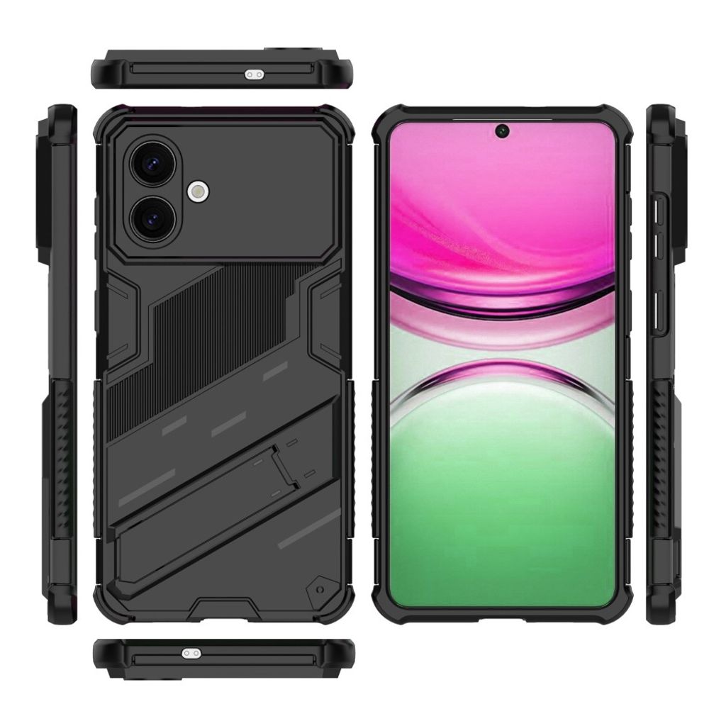 Samsung Galaxy S26 Edge Telefonskal med Stativ - Svart