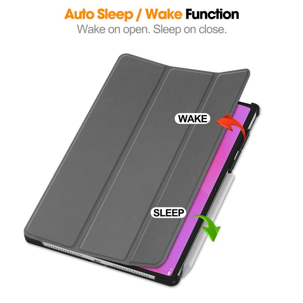 Lenovo Yoga Tab Plus Kotelo, jalusta - harmaa