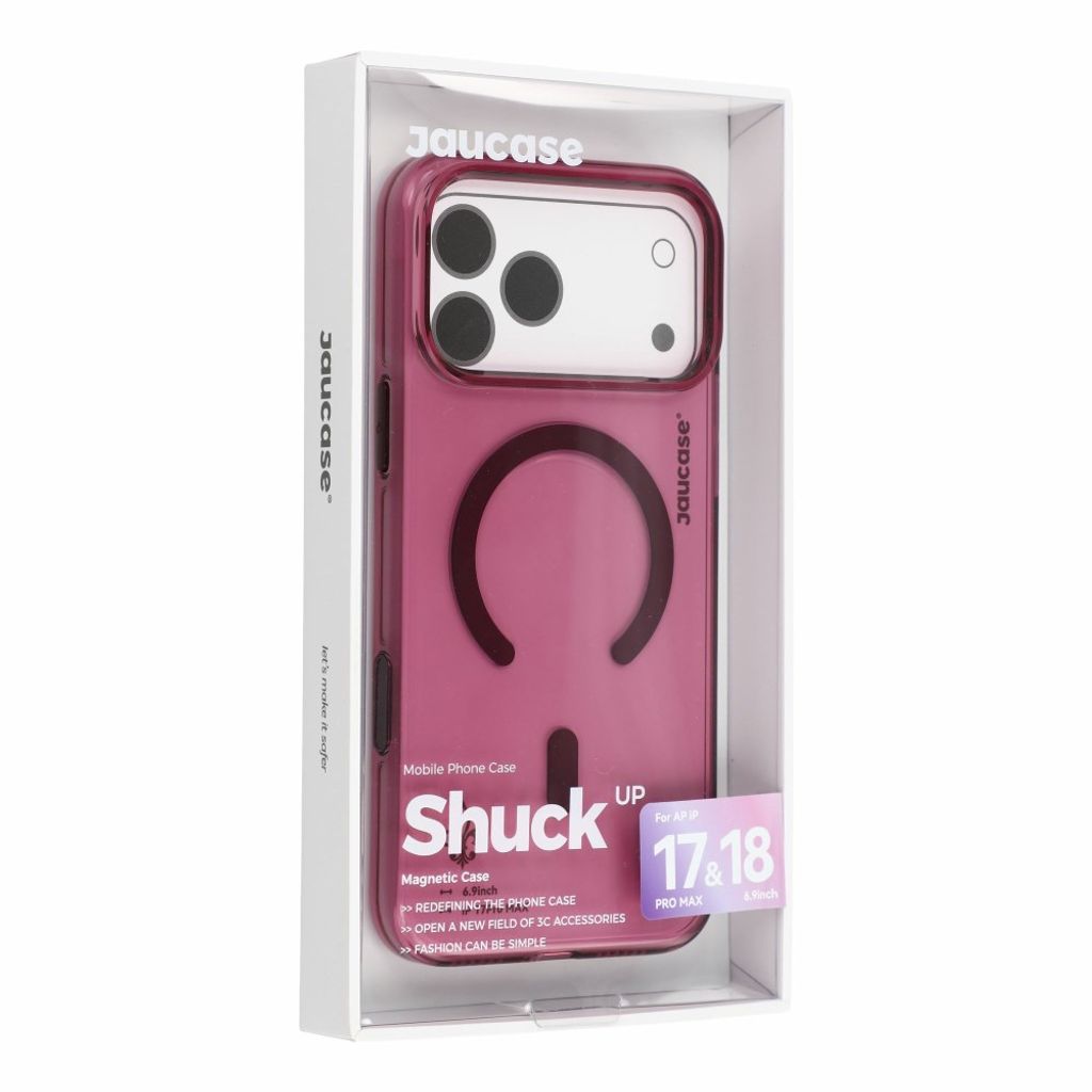 JAUCASE iPhone 18 Pro Max/17 Pro Max MagSafe Kuori - Läpinäkyvä/Violetti