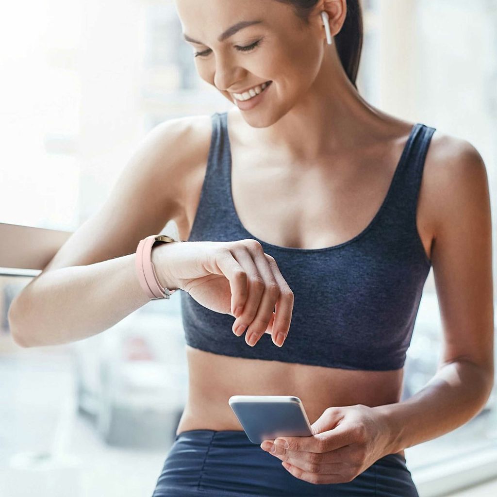 Garmin Lily 2 klokkerem i silikon med magnetisk spenne – rosa