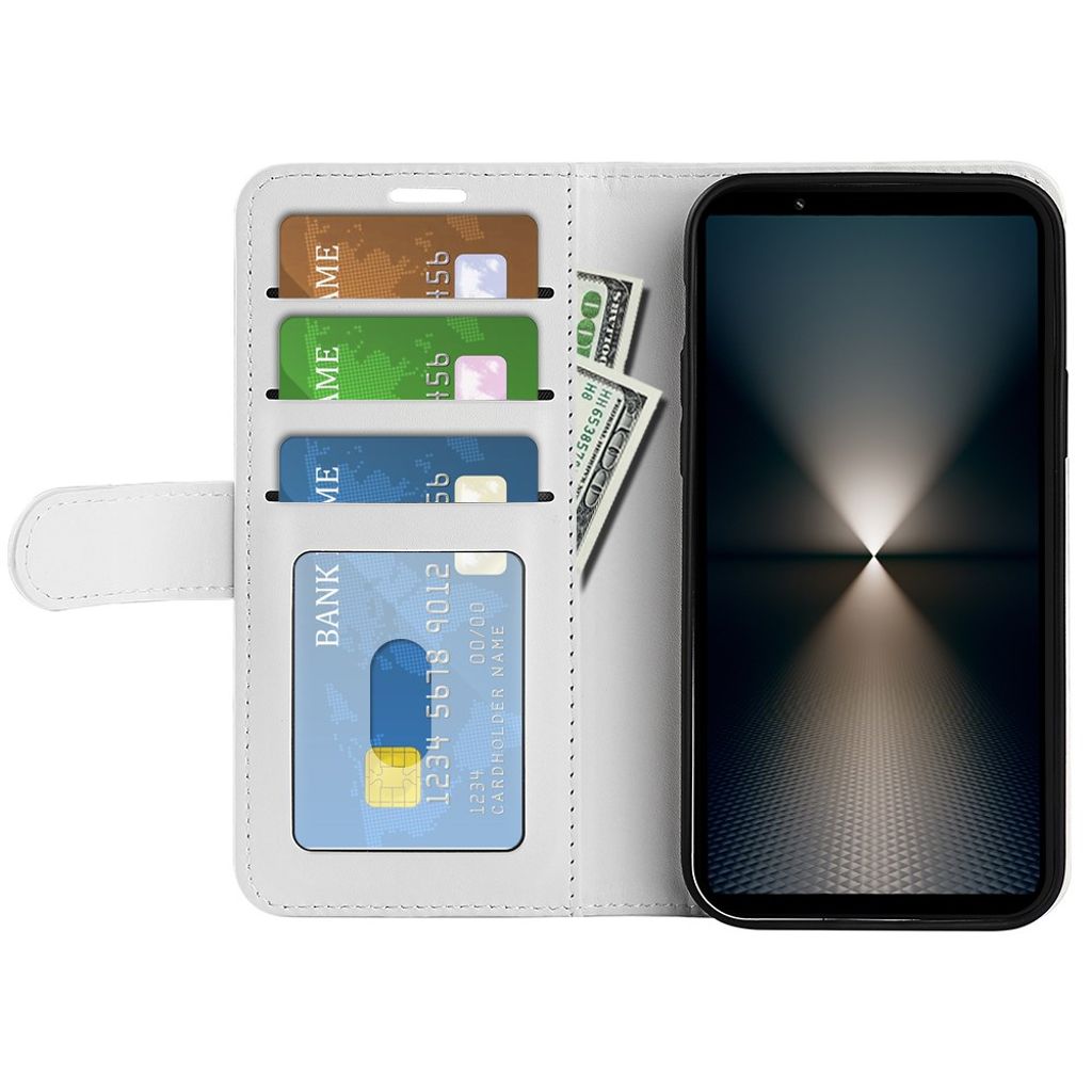 Sony Xperia 1 VII Plånboksfodral med Kortfack - Vit