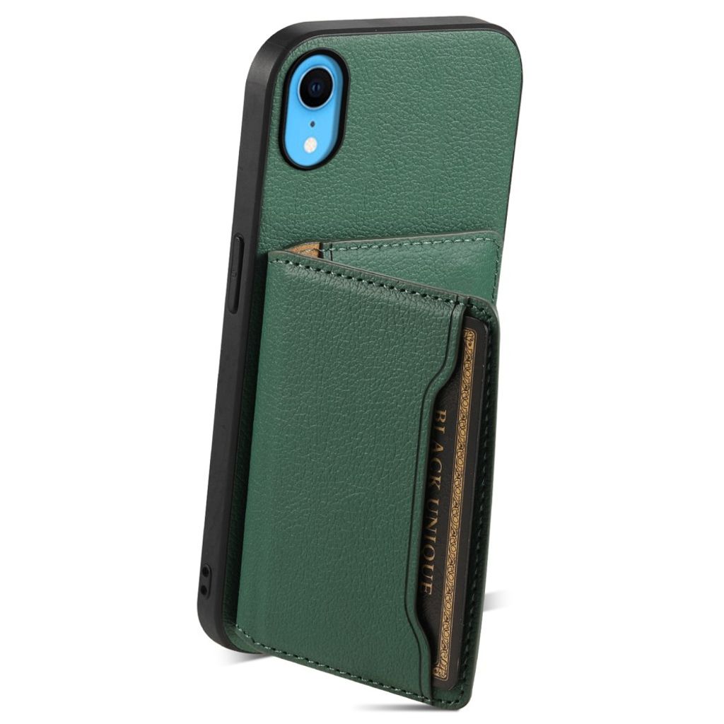 iPhone XR Plånboksskal Kickstand – Grön