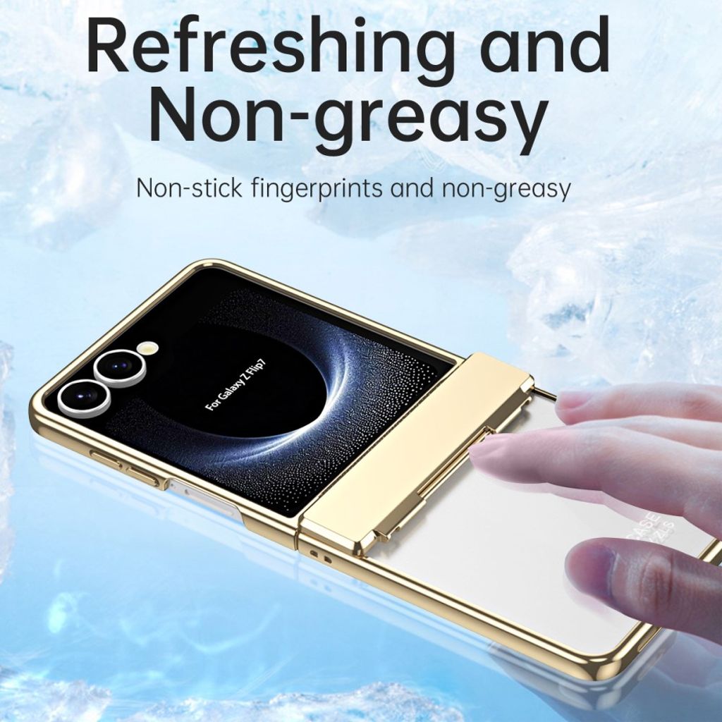 Samsung Galaxy Z Flip7 5G Skal med skärmskydd - Silver