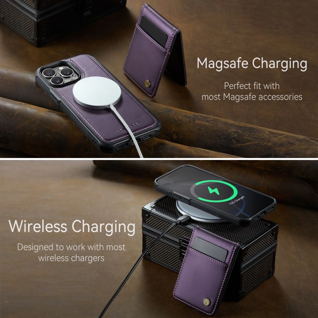 JEEHOOD iPhone 12 Pro Max Cover med MagSafe - Lilla