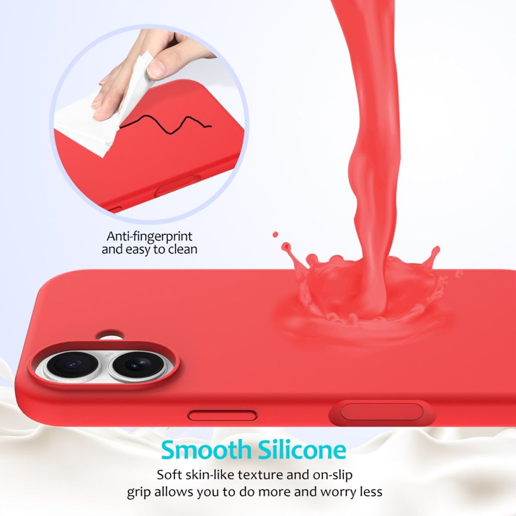 iPhone 17 Silicone Phone Case - Red