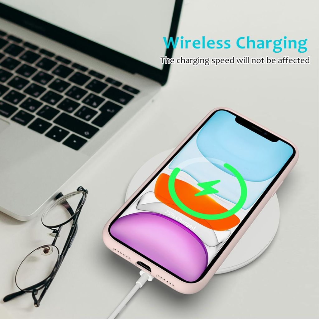 iPhone 11 Silikoni Kuori - Vaaleanpunainen