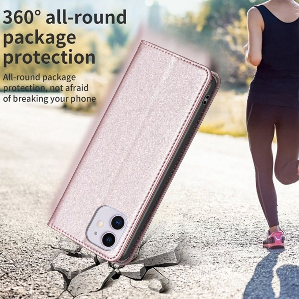 BINFEN COLOR iPhone 11 Etui med Stativ - Rose guld