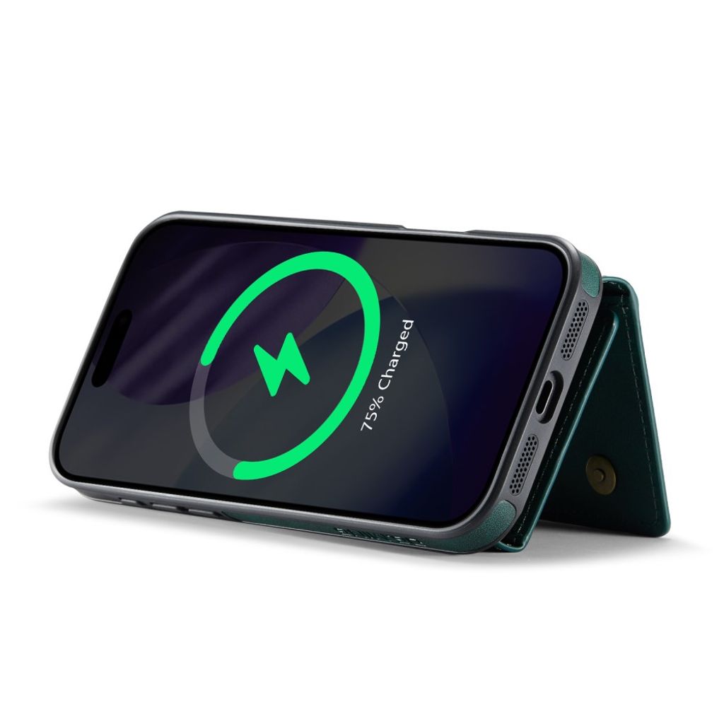 DG.MING iPhone 18 Pro Max/17 Pro Max Deksel med Magnetisk Lommebok - Grønn