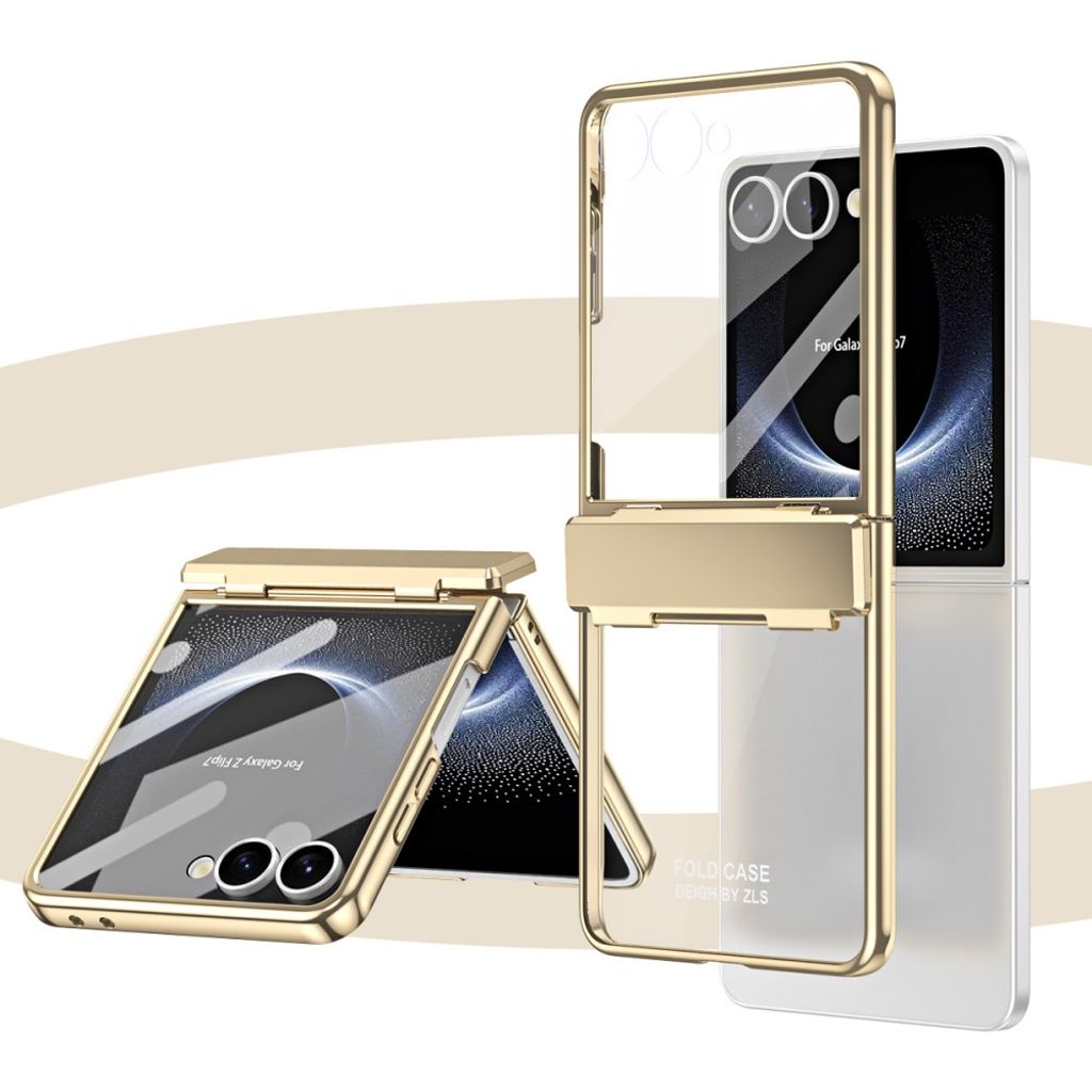 Samsung Galaxy Z Flip7 5G skal med skärmskydd - Gul