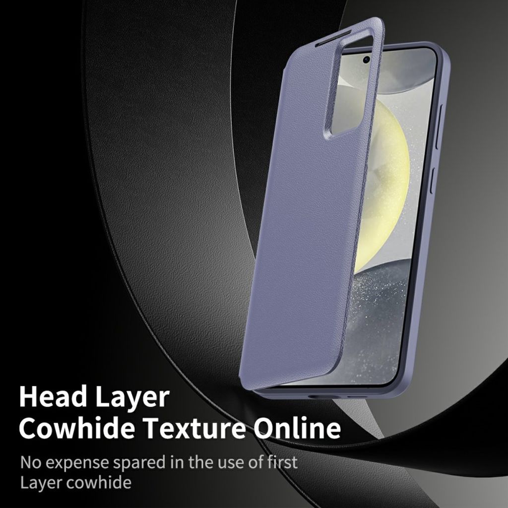 Samsung Galaxy S26 Ultra Etui Kortholder Smartvindue - Grå/Lilla