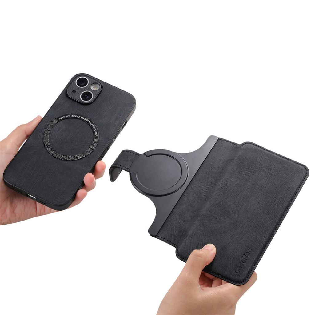 iPhone 13 Lompakkokotelo Irrotettava Magneettinen - Musta