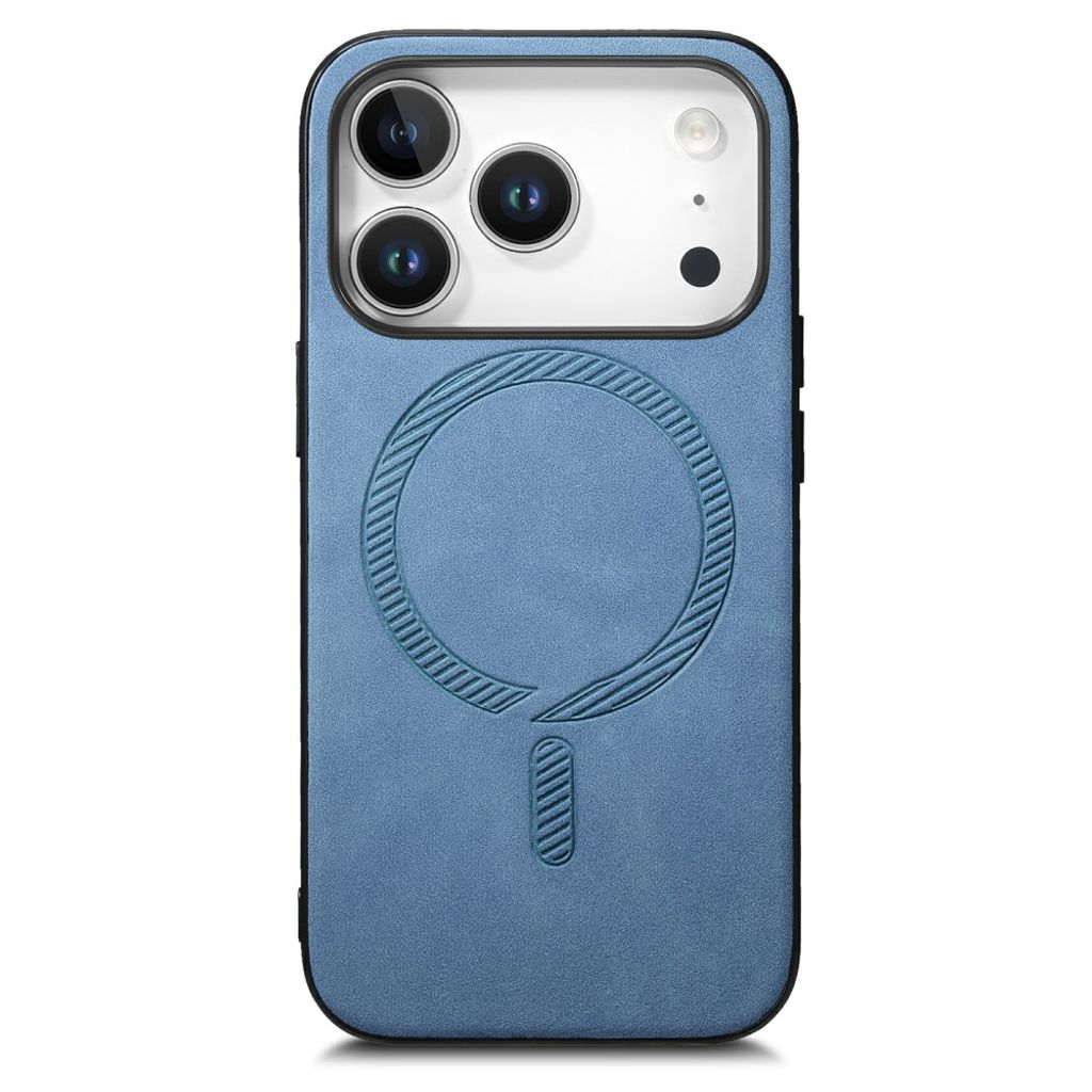 iPhone 18 Pro & iPhone 17 Pro Cover MagSafe-kompatibel PU-læder - Blå