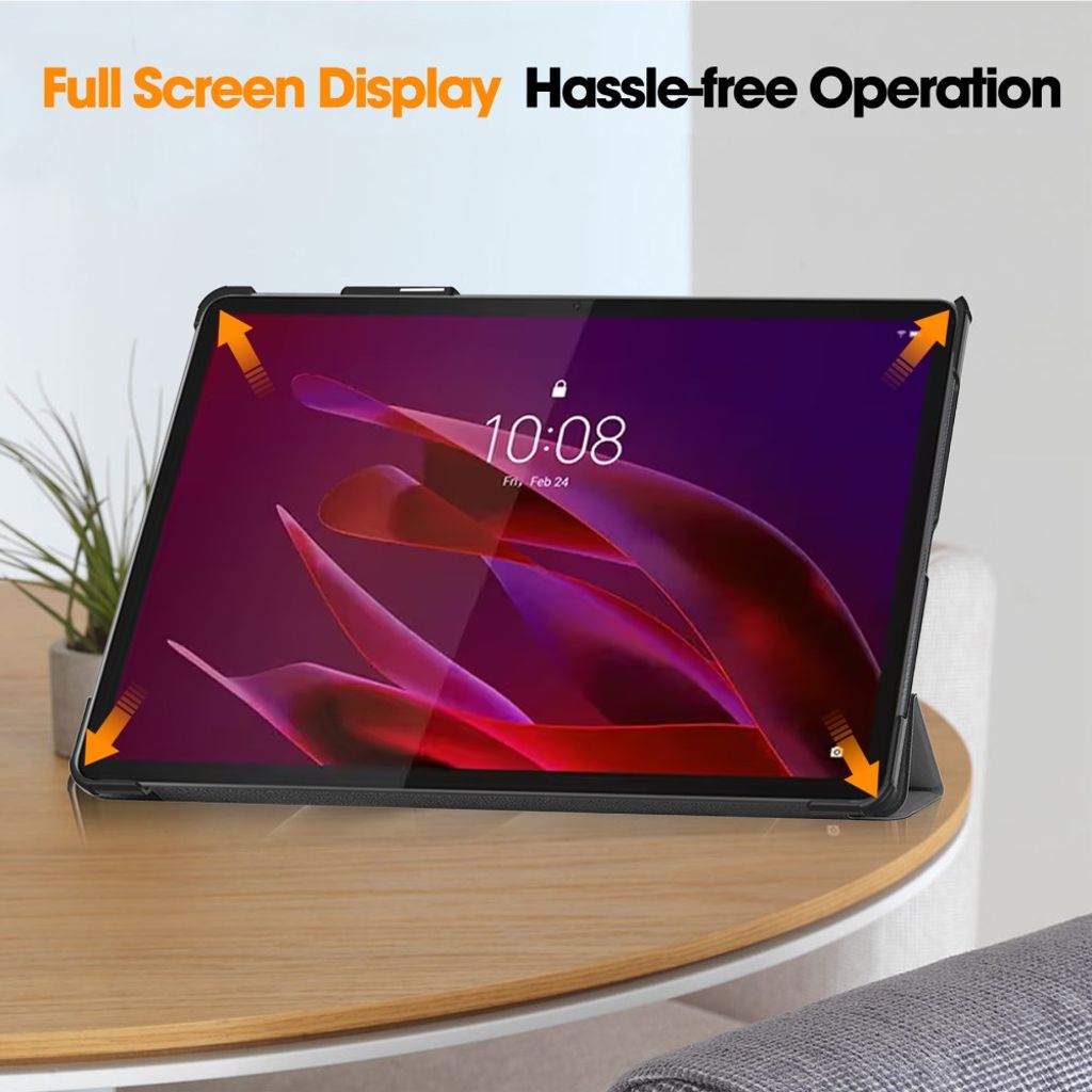 Lenovo Yoga Tab 11.1 Etui Støtsikker Tri-Fold Deksel - Grå