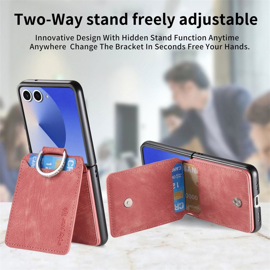 Samsung Galaxy Z Flip7 5G Skal med Ringhållare - Rosa