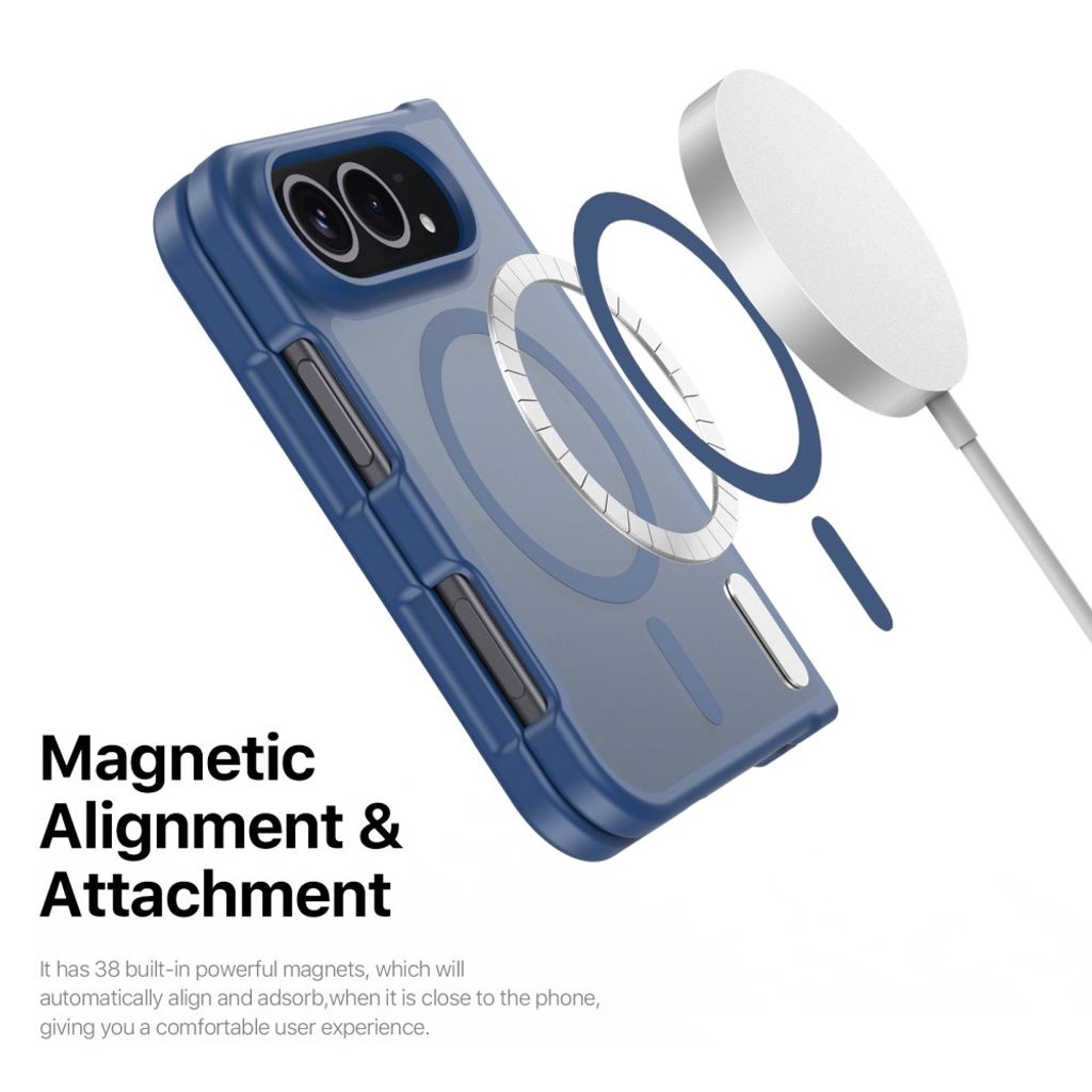 DUX DUCIS iPhone Fold MagSafe-kompatibel Deksel – Mørkblå