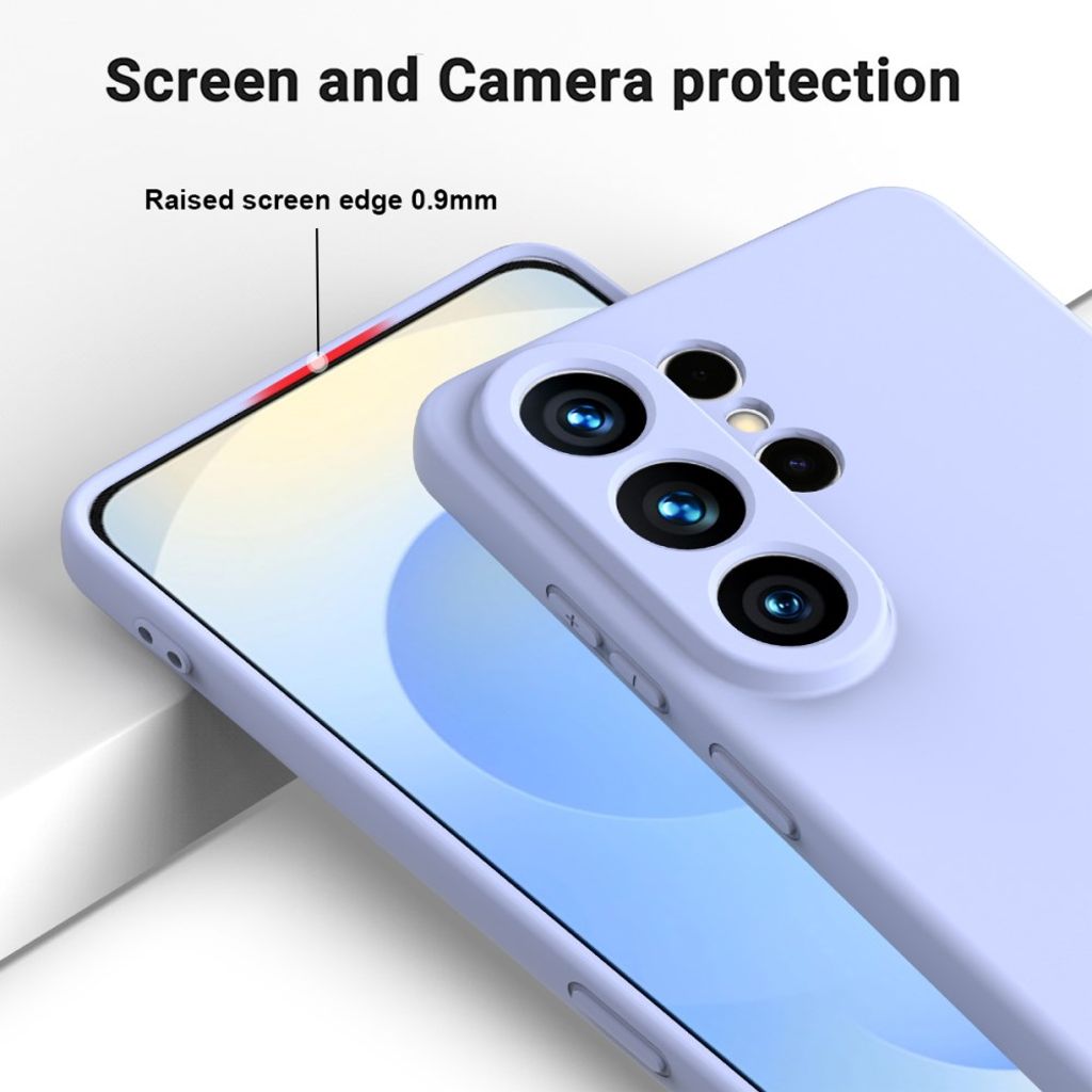 Samsung Galaxy S26 Ultra Skal i Silikon med Handgrepp - Lila