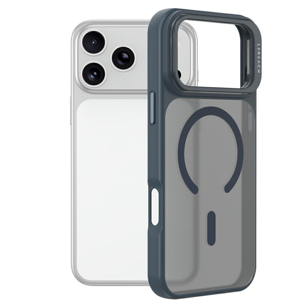 LEREACH iPhone 18 Pro Max/17 Pro Max MagSafe Kuori jalustalla - Sininen