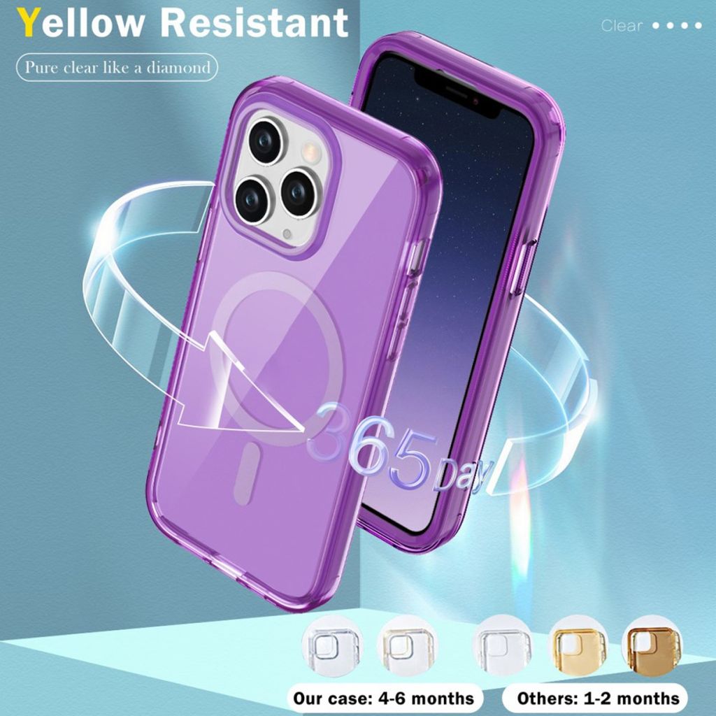 iPhone 11 Pro Max Deksel MagSafe-kompatibel Fullbeskyttelse – Mørk lilla