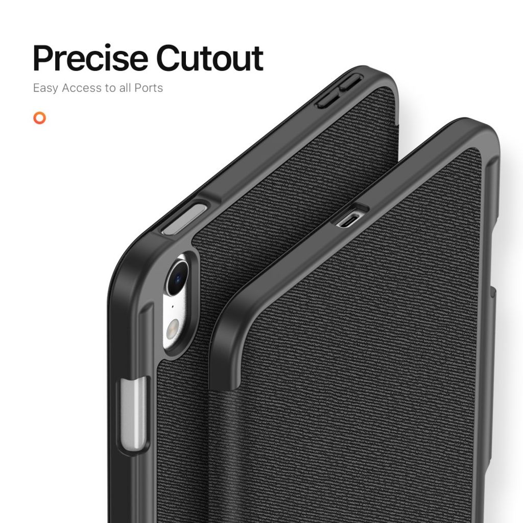 DUX DUCIS iPad mini (2026) Tri-Fold Kotelo – Musta