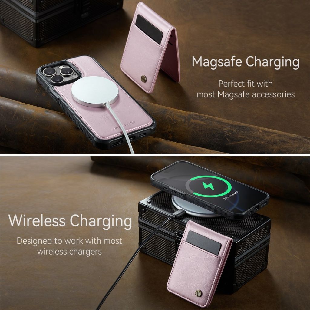 JEEHOOD iPhone 12 Pro Max Skal med MagSafe - Rosa