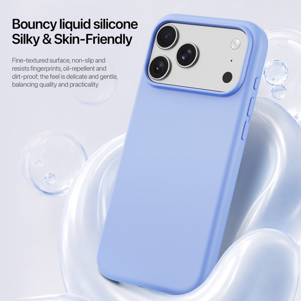 DUX DUCIS iPhone18 Pro Max/17 Pro Max Skal i Silikon - Ljusblå