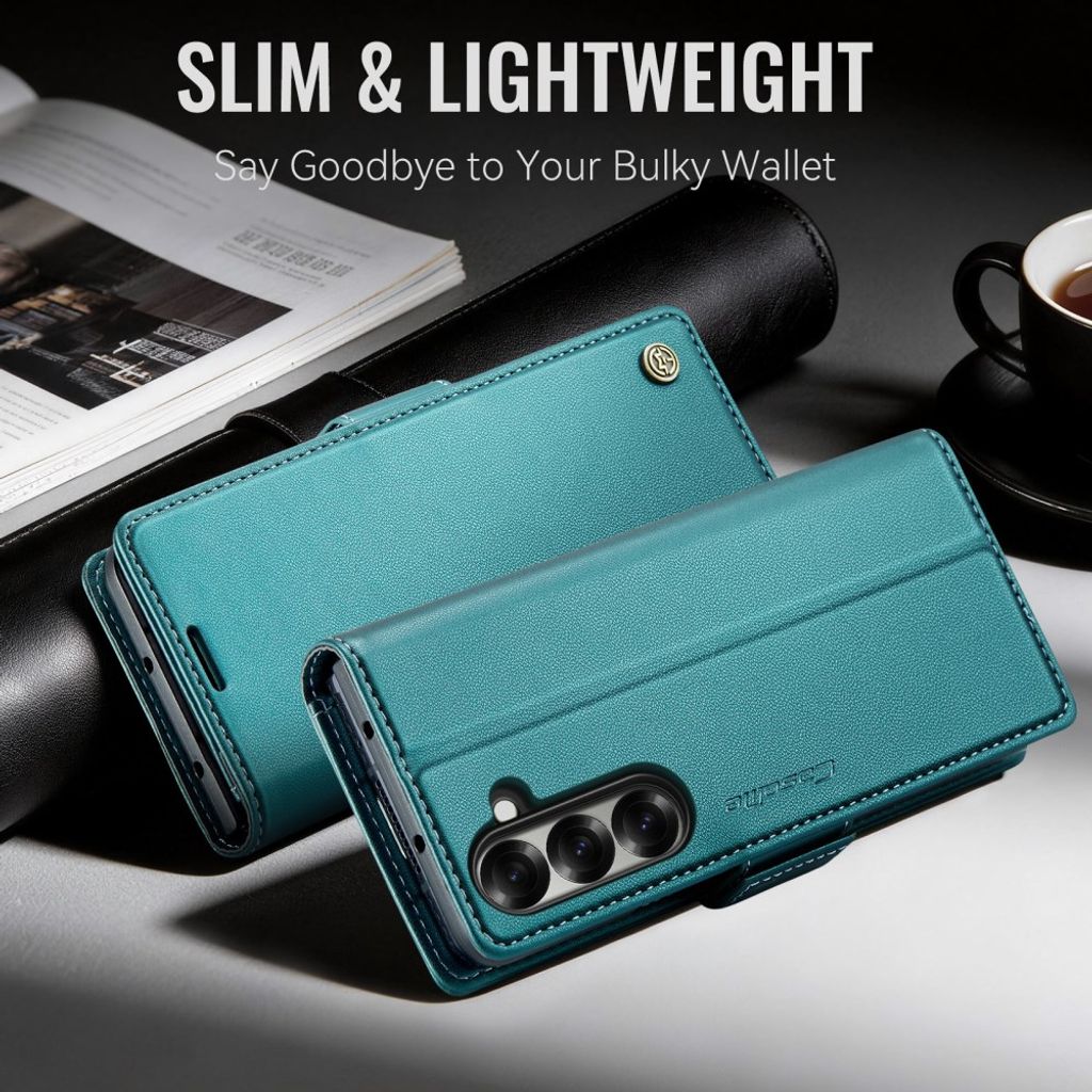CASEME Samsung Galaxy Z Fold8 Ultra Flip Cover med RFID blokering - Grøn