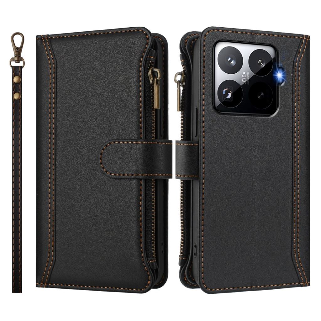 Xiaomi 15T Pro Kotelo 9 Korttipaikka - Musta