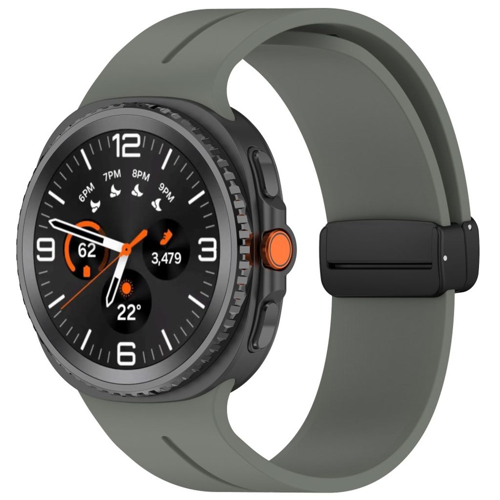 Samsung Galaxy Watch8 44 mm Kellonranneke, Silikoni - vihreä