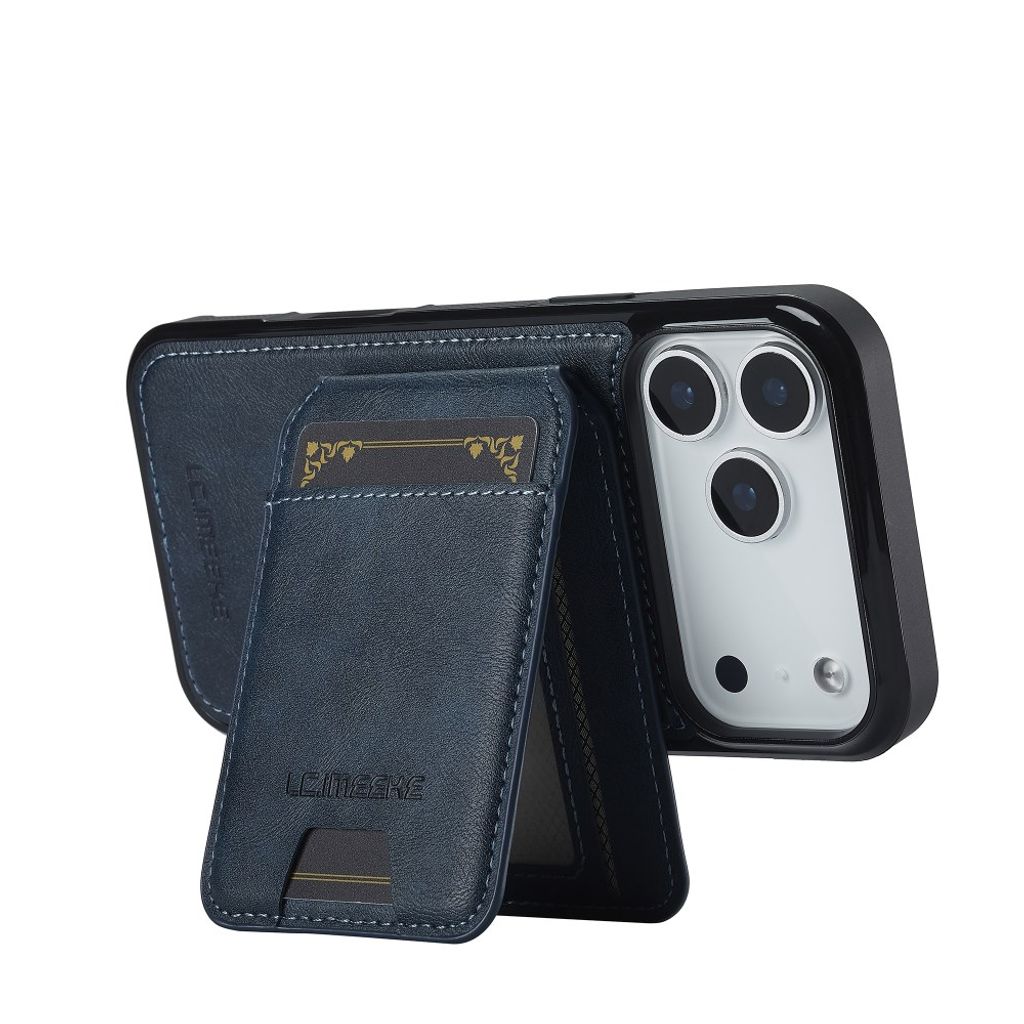 iPhone 18 Pro/17 Pro MagSafe Kuori irrotettavalla Kortin haltija - Sininen