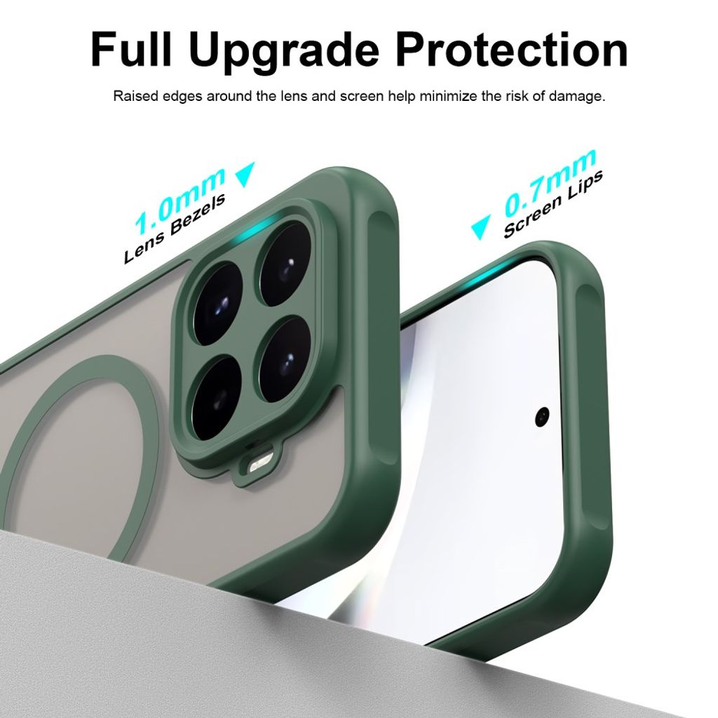 Xiaomi 17T MagSafe-kuori huurretulla takapinnalla - Vihreä